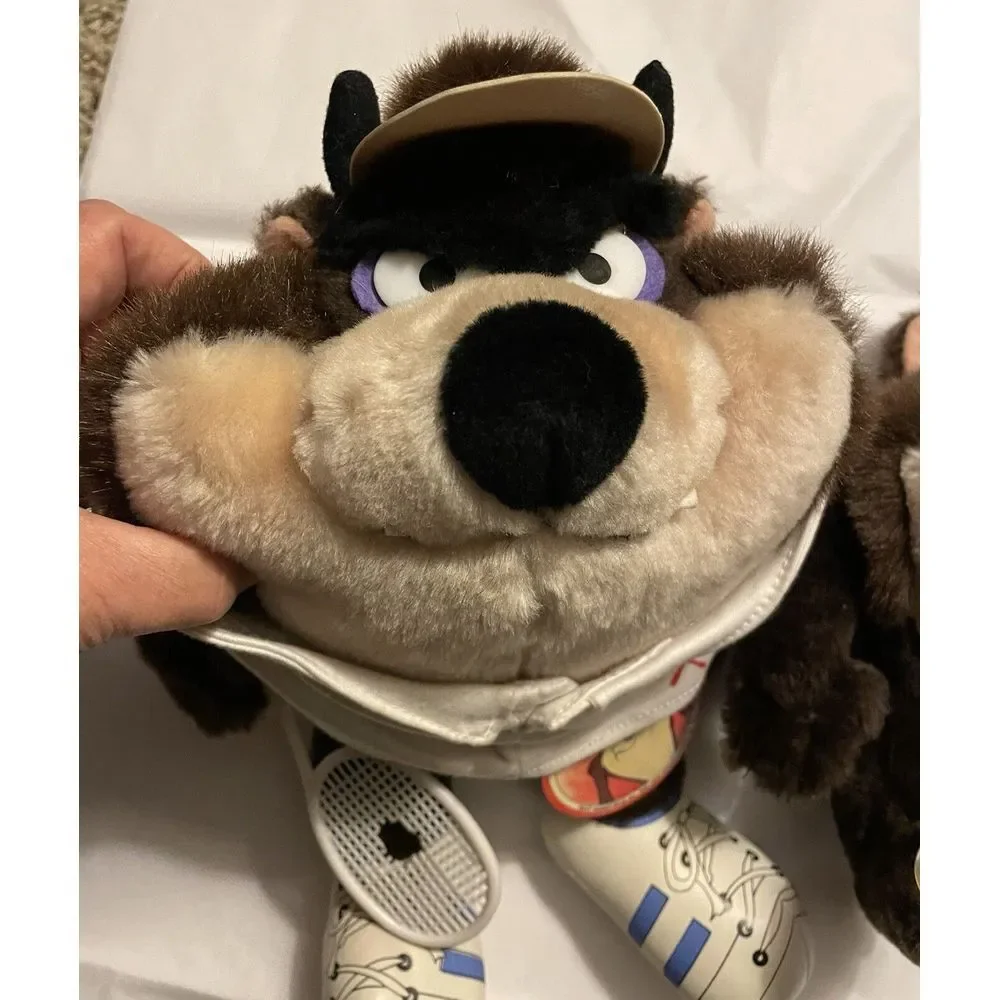 1988 And 1989 Tazmanian Devil Plush Tennis And Grippits With Tags Toy‎
